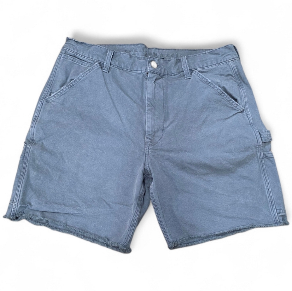 American Eagle Flex Cargo Shorts Light Blue Size 33